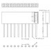 10pin 2.54mm Long Stackable Female Header for Arduino R3 (Extra Tall)